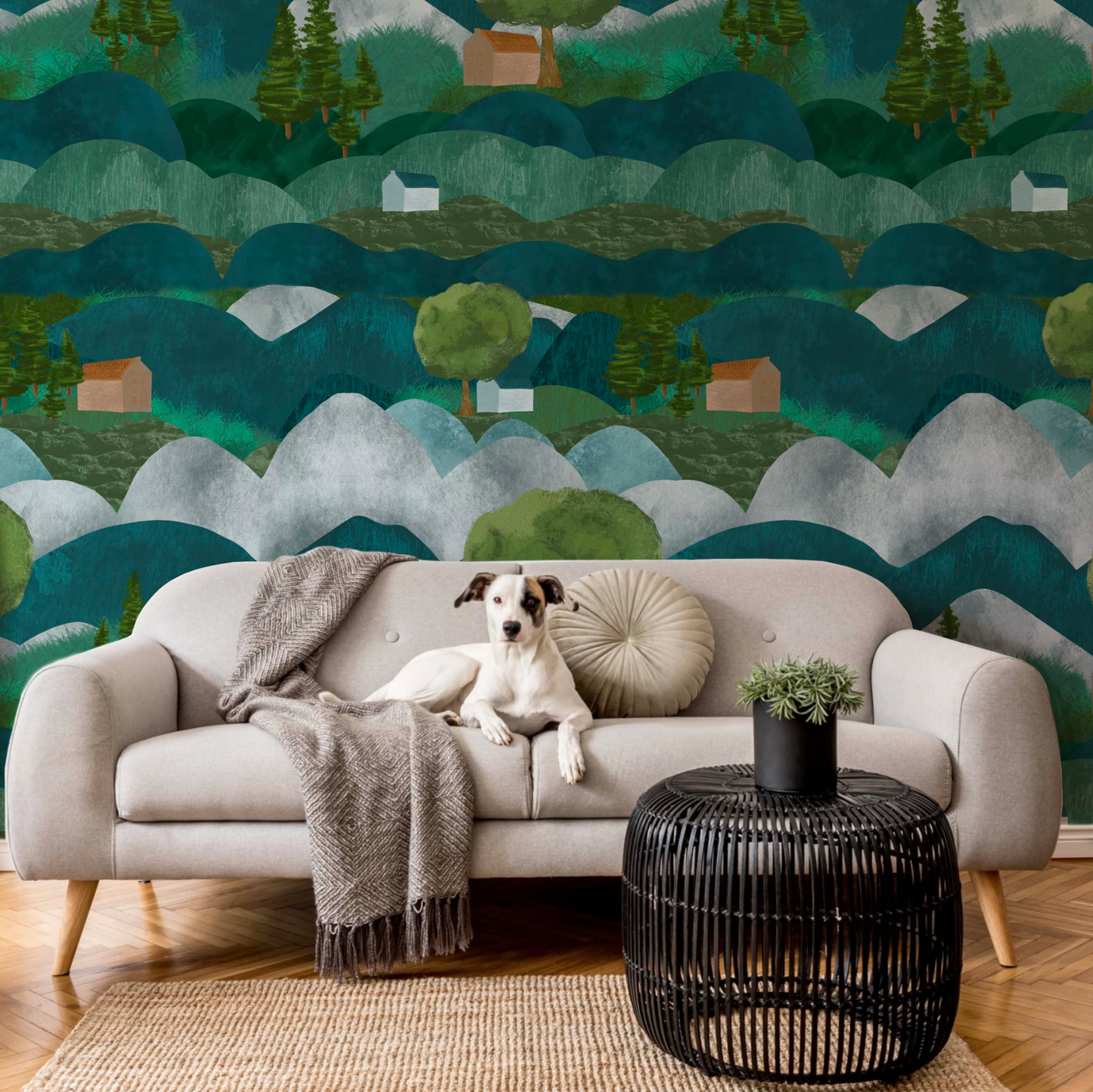 Collage Mountain Landscape Wallpaper