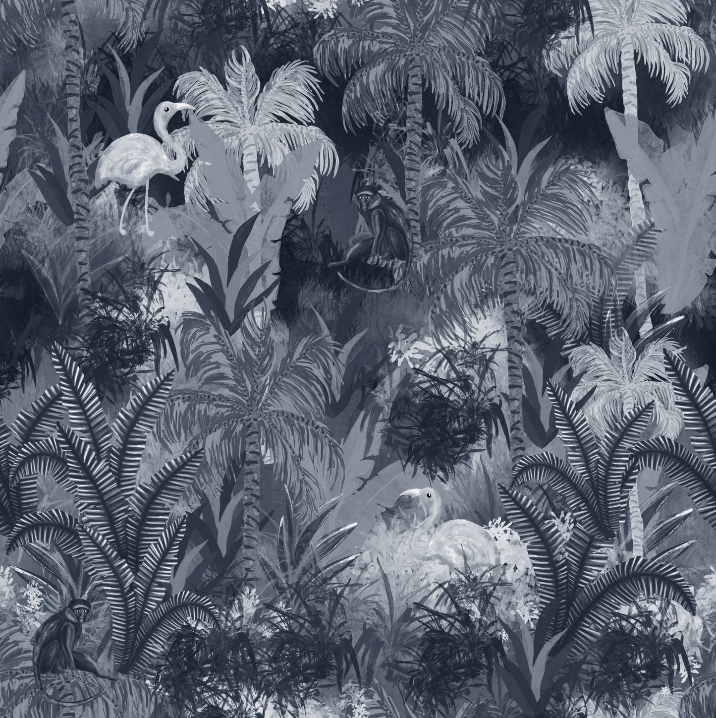 Jungle in Navy
